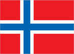 Svalbard (sometimes referred to as Spitsbergen, the largest island in the archipelago) flag