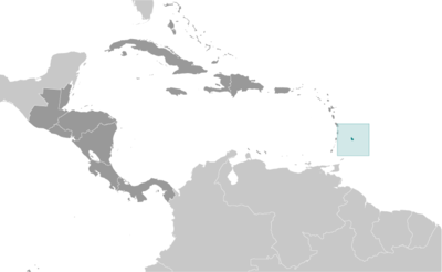 Barbados locator map