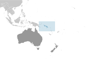 Solomon Islands locator map