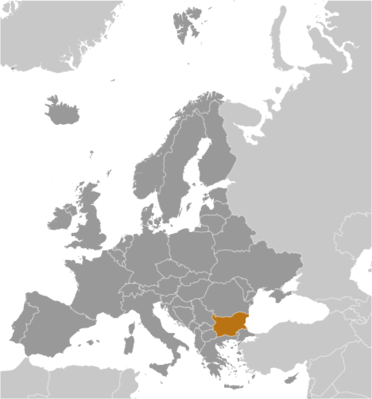 Bulgaria locator map
