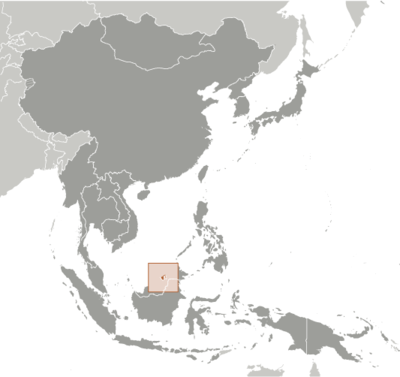 Brunei locator map