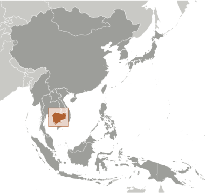 Cambodia locator map