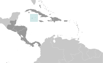Cayman Islands locator map