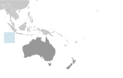 Cocos (Keeling) Islands locator map
