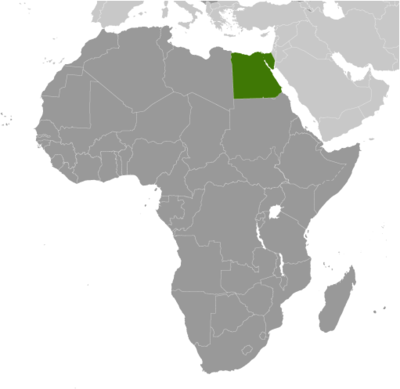 Egypt locator map
