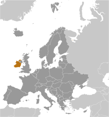 Ireland locator map