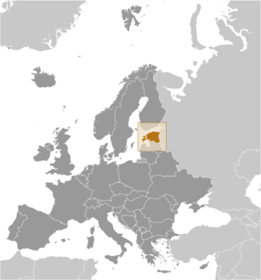 Estonia locator map