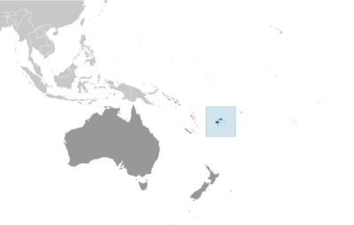 Fiji locator map