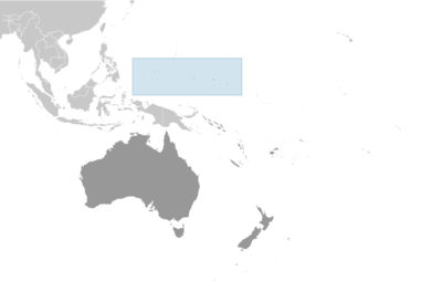 Micronesia locator map
