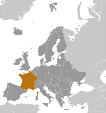 France locator map