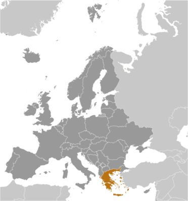 Greece locator map