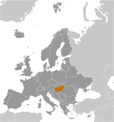 Hungary locator map