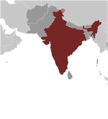 India locator map