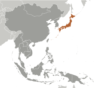 Japan locator map