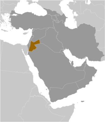 Jordan locator map
