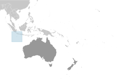 Christmas Island locator map