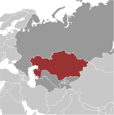 Kazakhstan locator map