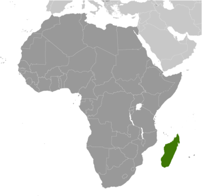 Madagascar locator map