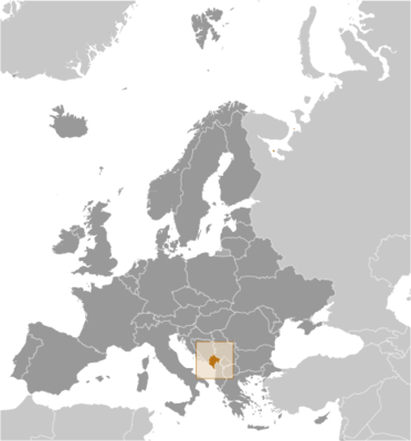 Montenegro locator map