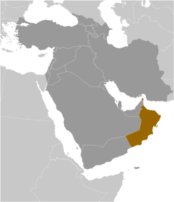 Oman locator map