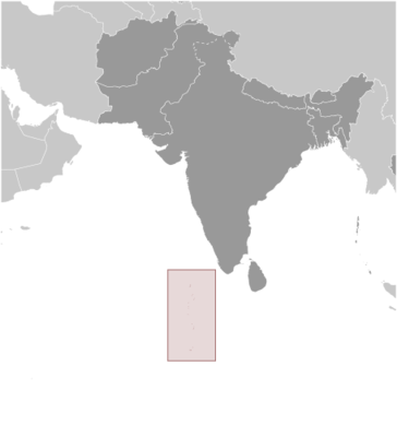 Maldives locator map