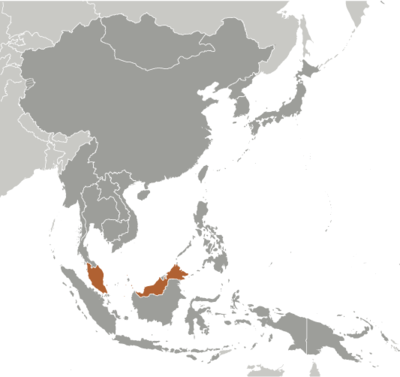 Malaysia locator map