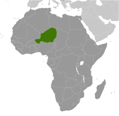 Niger locator map