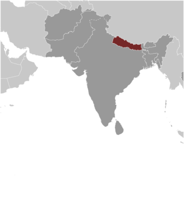 Nepal locator map
