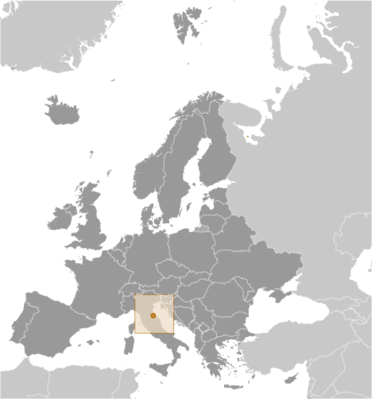 San Marino locator map