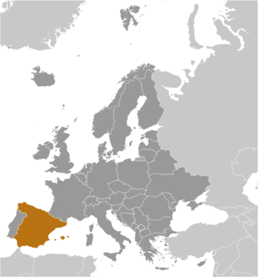 Spain locator map