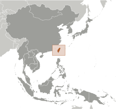 Taiwan locator map