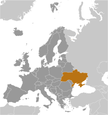 Ukraine locator map