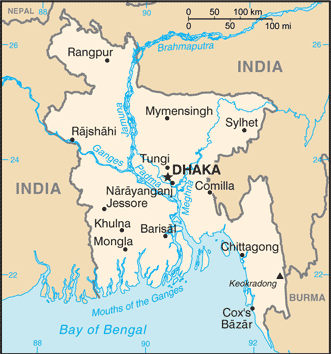 Bangladesh map