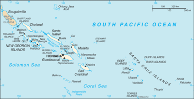Solomon Islands map