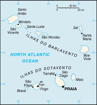 Cabo Verde map