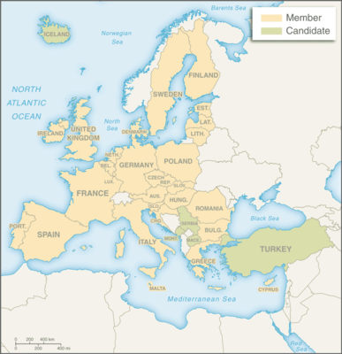 European Union map
