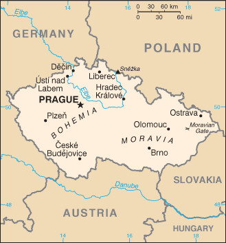 Czechia map
