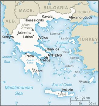 Greece map