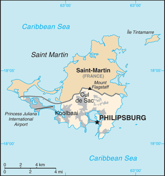 Sint Maarten map