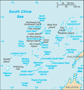 Spratly Islands map