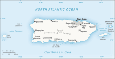 Puerto Rico map